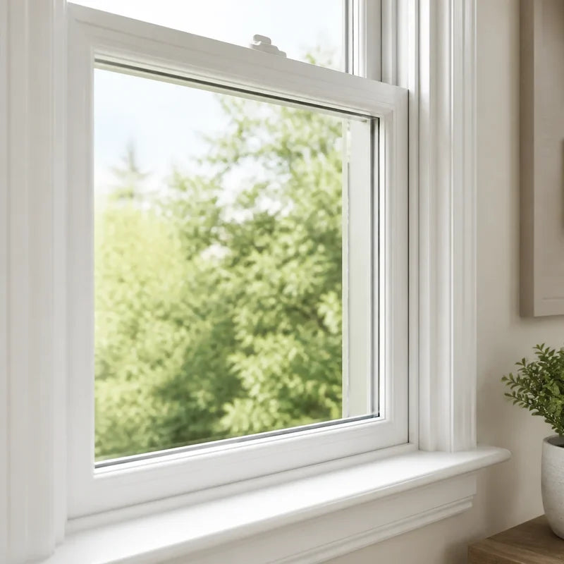 Example application for 30 by 36 inch clear tempered glass