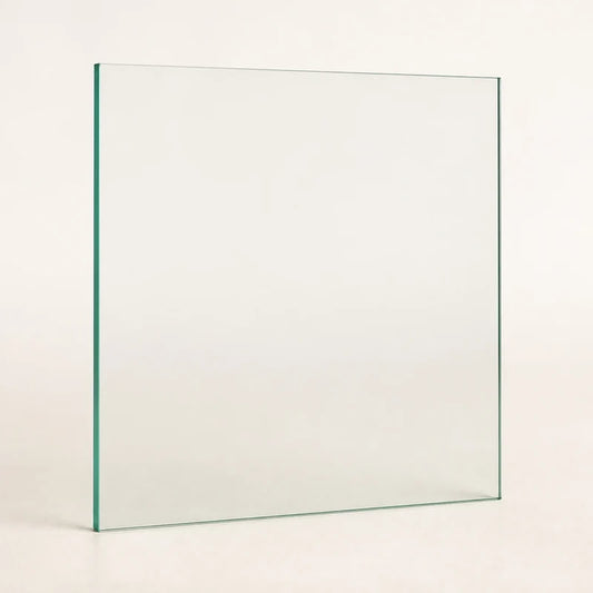 Clear annealed single-pane replacement window glass, 30 inches wide by 30 inches high