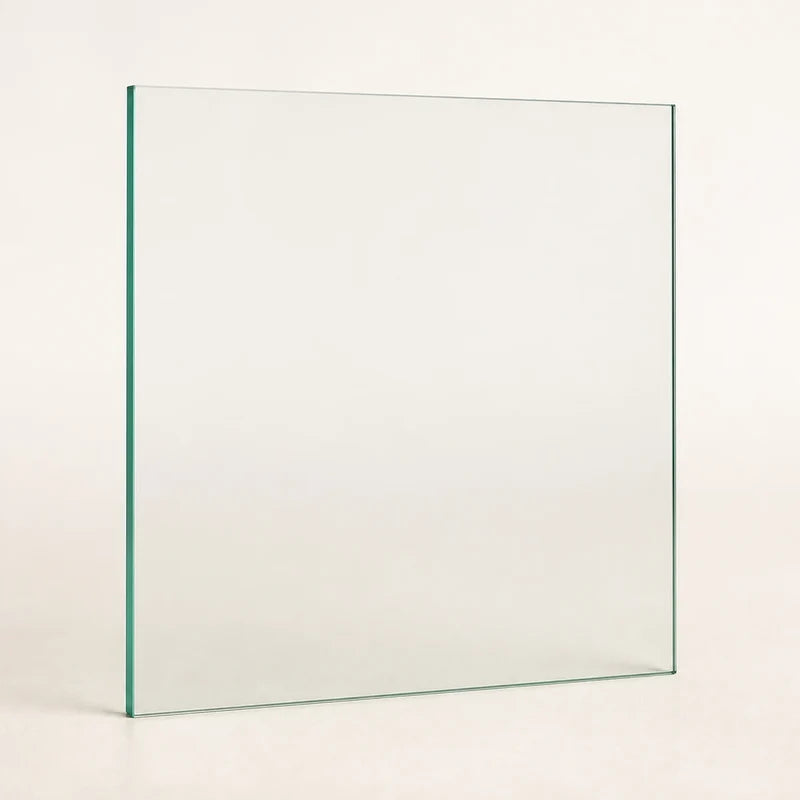 Clear annealed single-pane replacement window glass, 40 inches wide by 40 inches high