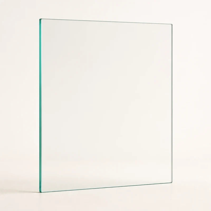 Clear annealed single-pane replacement window glass, 5 inches wide by 7 inches high